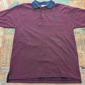 Vintage Disney World Maroon and Navy Polo Shirt
